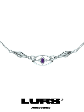 LURS Four-Pointed Star Stitching Necklace